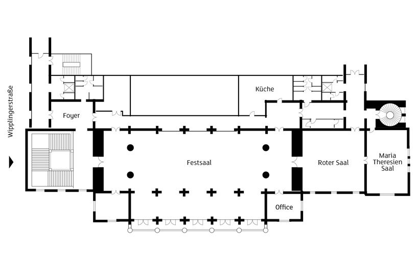 Floor plan Wiener Boersensaele