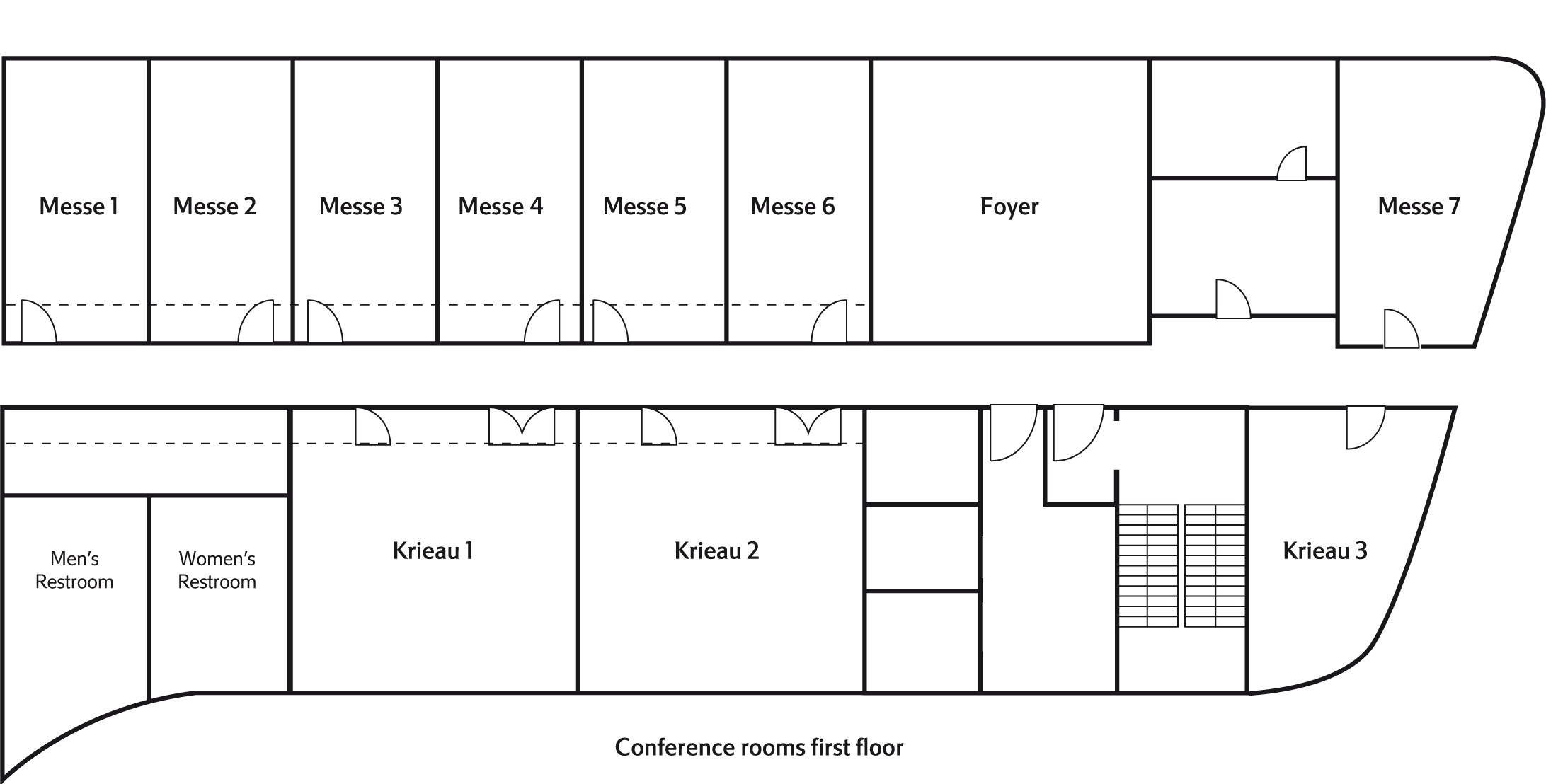 Floor plan first floor Courtyard by Marriott Wien Prater/Messe