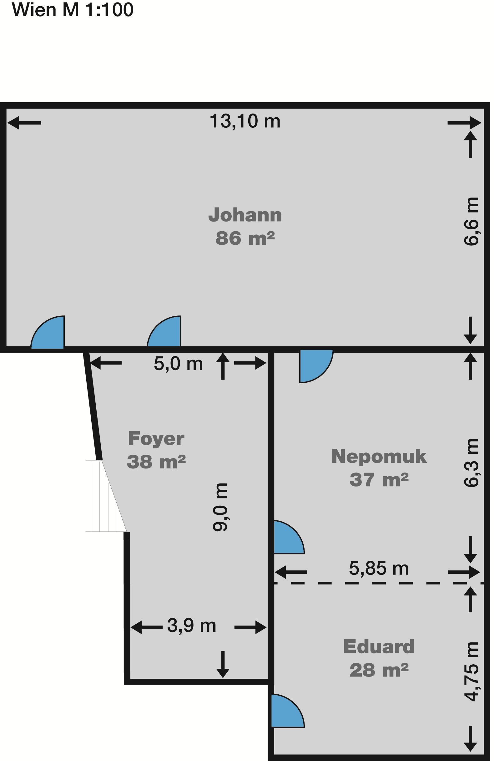 Floor plan Hotel Nestroy