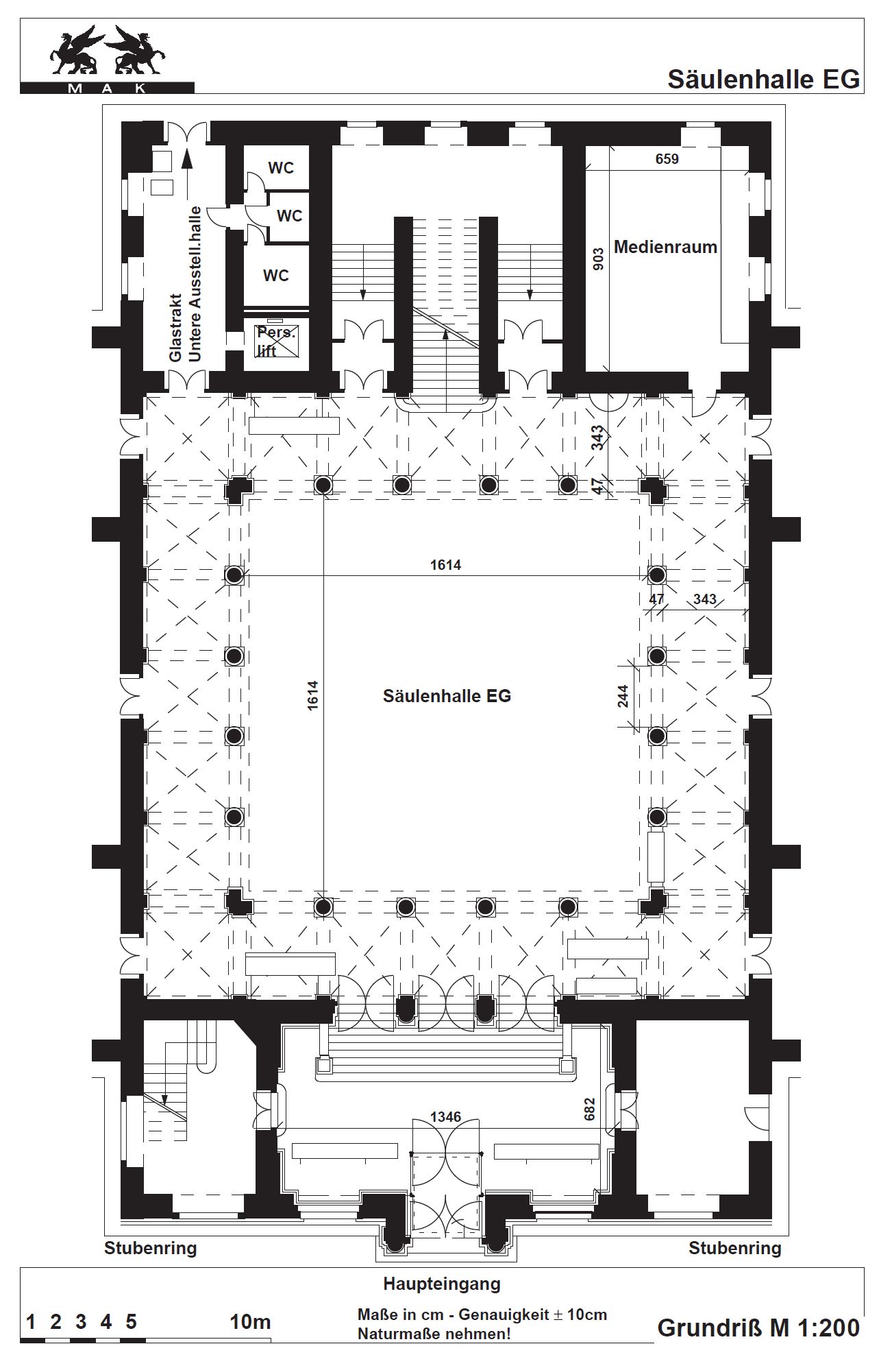 Floor plan Säulenhalle ground floor