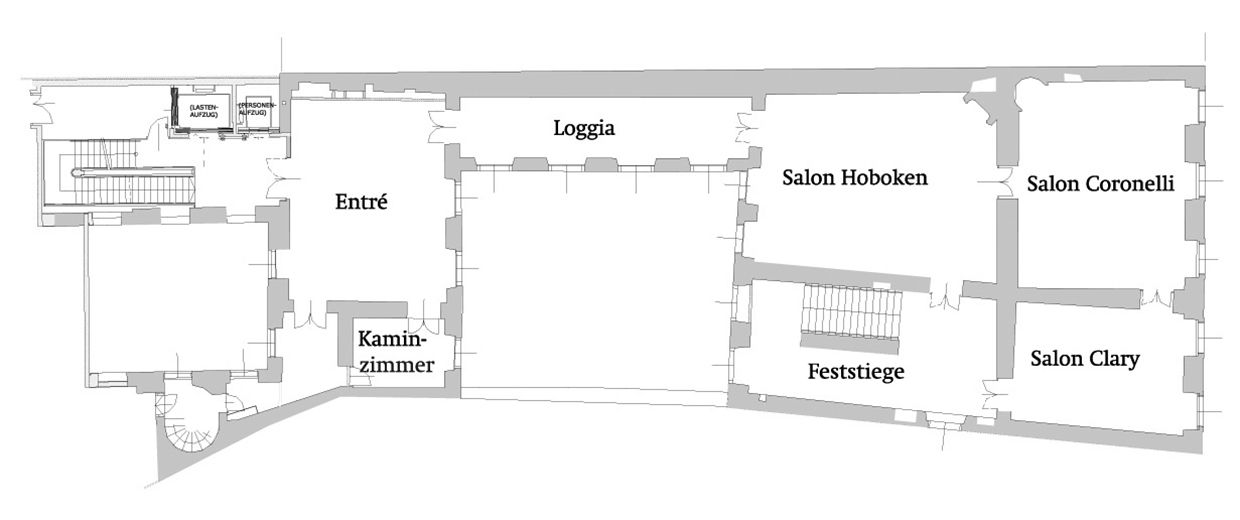 Floor plan Nationalbibliothek im Palais Mollard