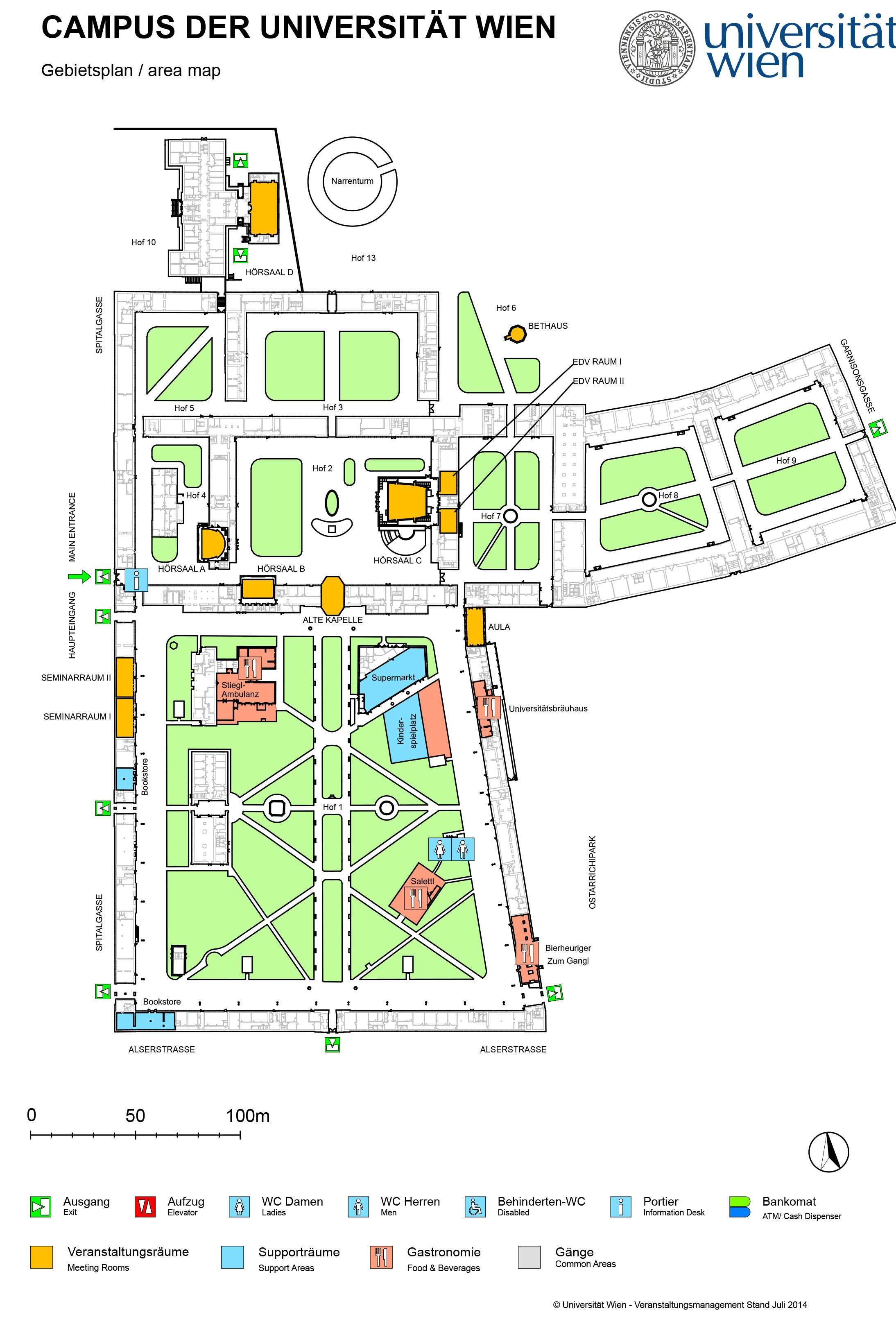 Area map Campus