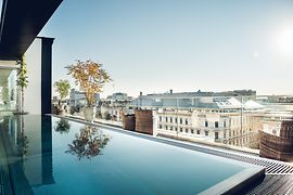 Rooftop Pool for Hotel Guests and Club Members 