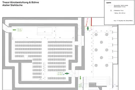 Floor plan Tresor cinema seating