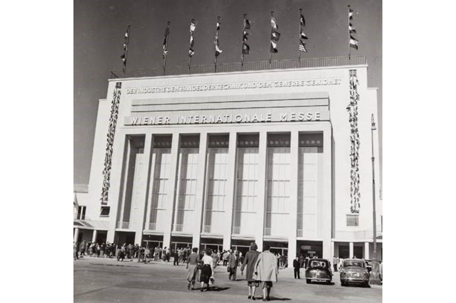 100 Years of Messe Wien Southern Entrance in 1939 