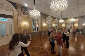People dancing the waltz